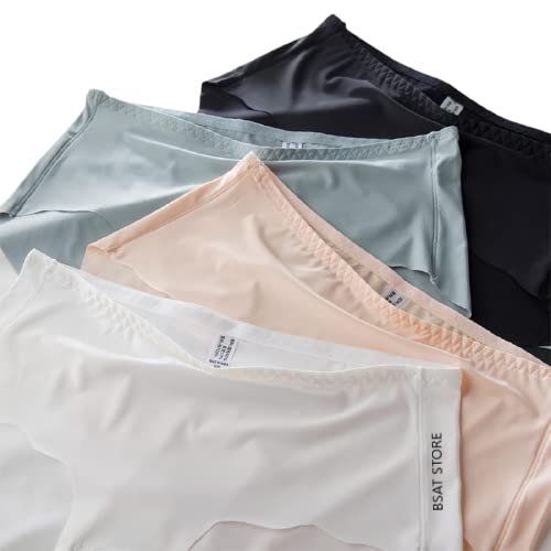 Women's Ice Silk Blend Invisible Lines No Show Hipster Panty (Pack of 3)