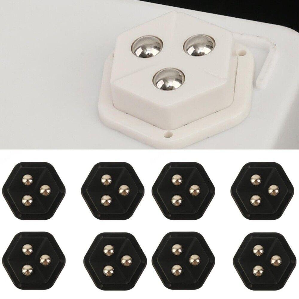4 Pcs Pentagon Mini Caster Wheels