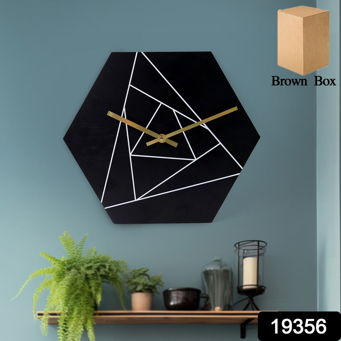 Geometric Accent Wall Clock