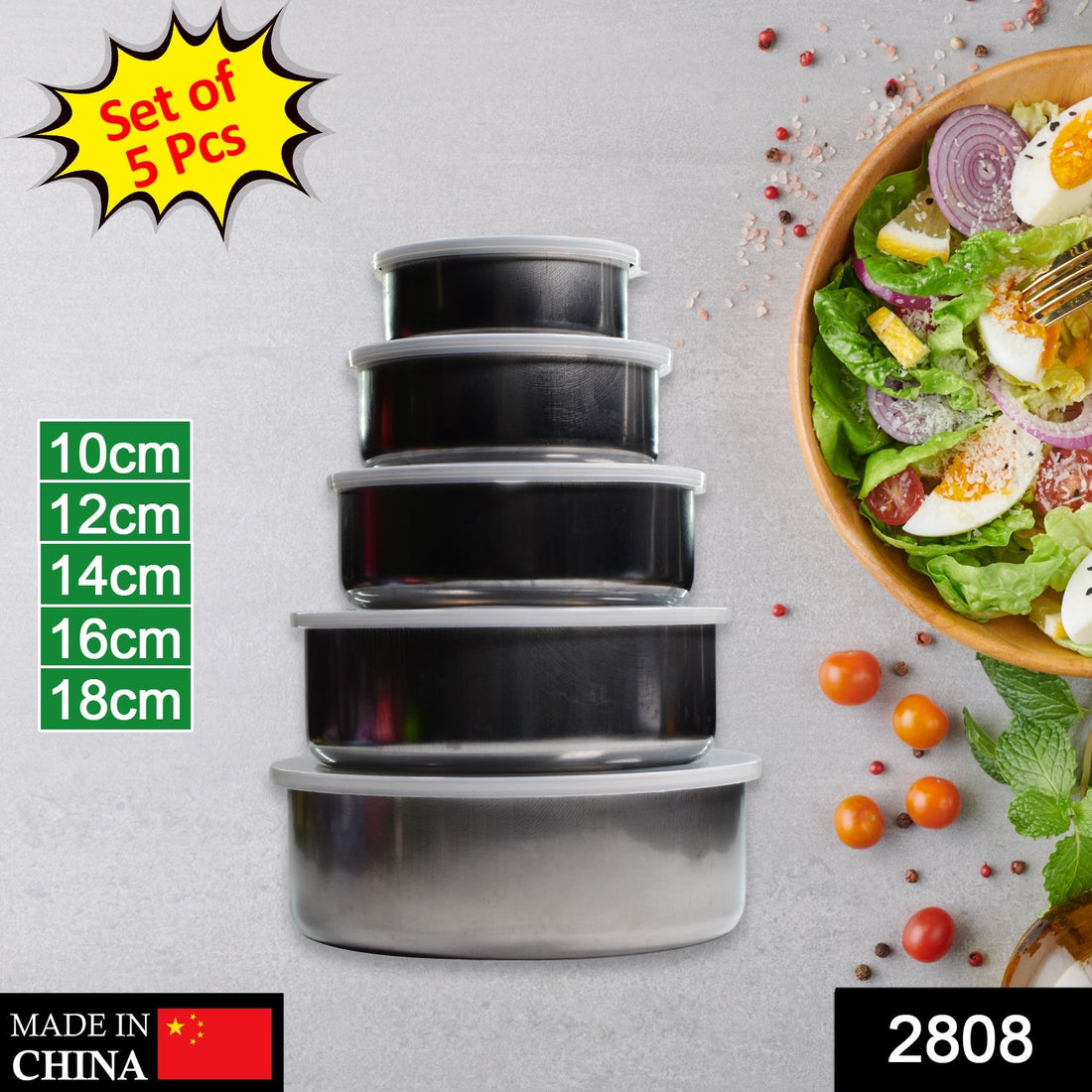 Stainless steel lunch box with airtight and leak-proof design