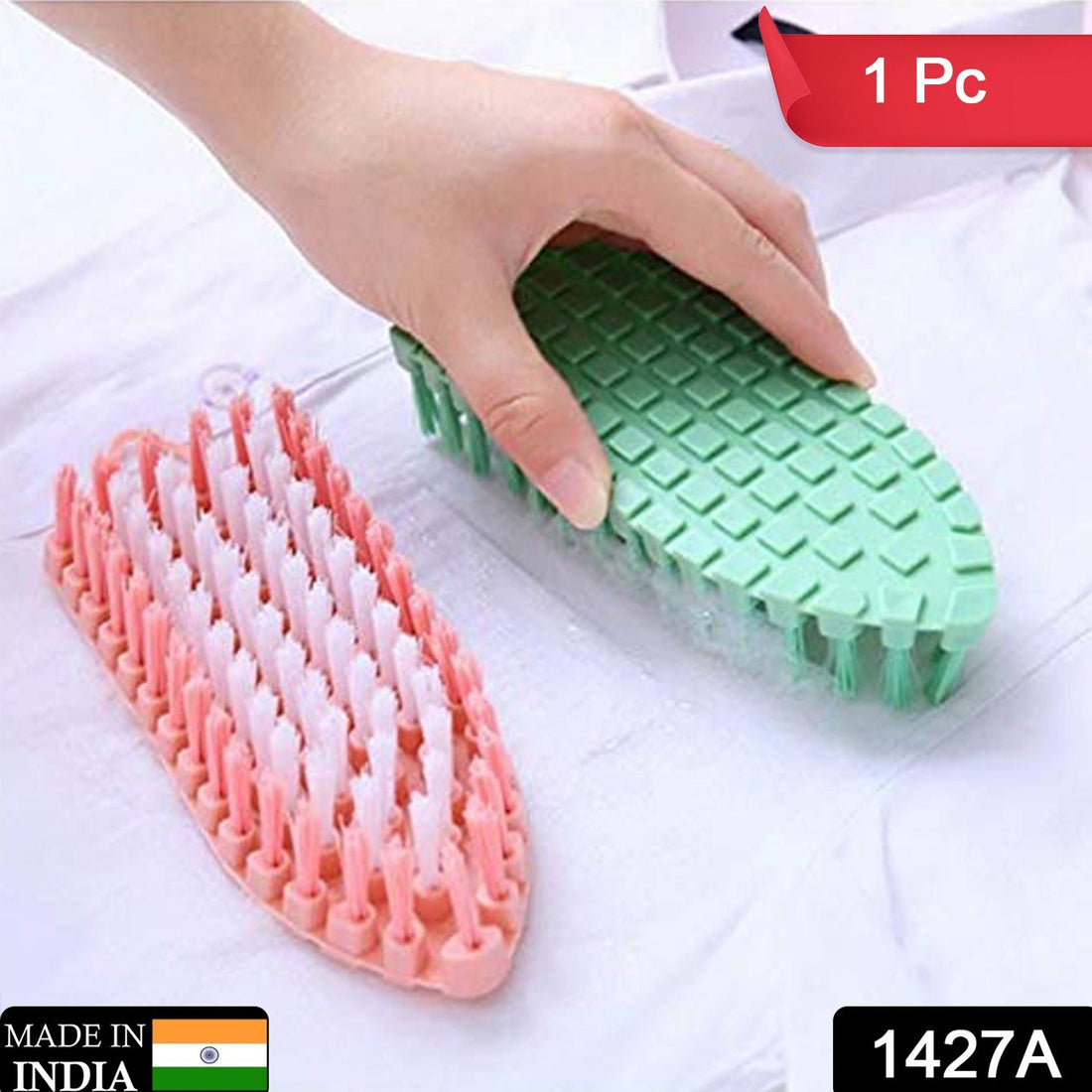 Plastic brush for thorough home cleaning