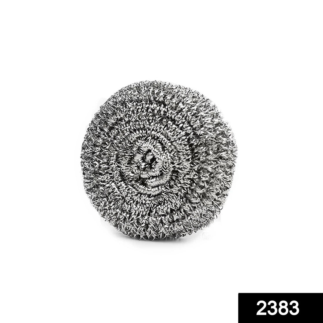 Heavy-duty round steel scrubber, for kitchen cleaning