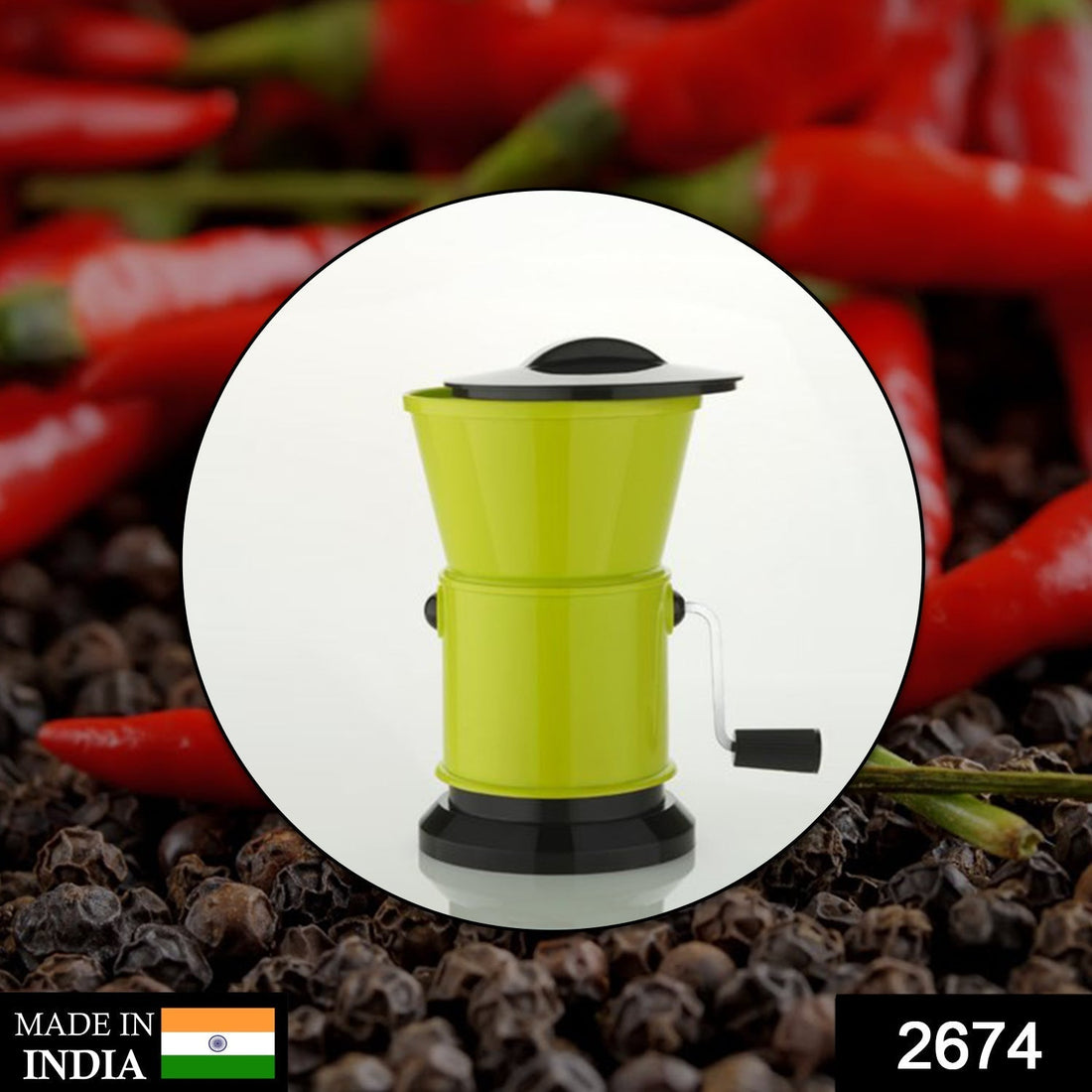 Round chilly cutter with sharp blades for efficient chopping