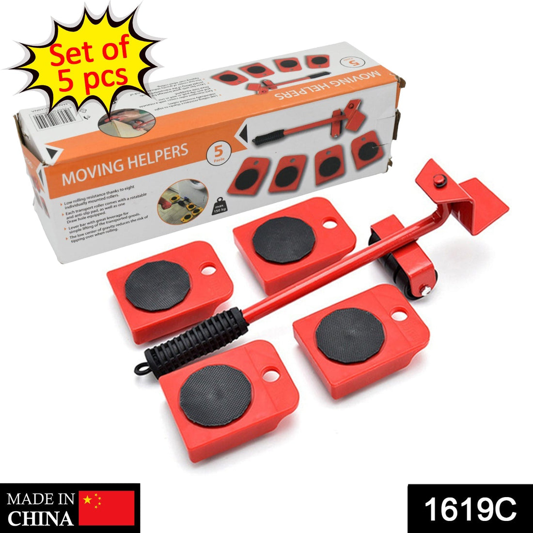 Heavy-Duty Furniture Lifter & Shifting Tool