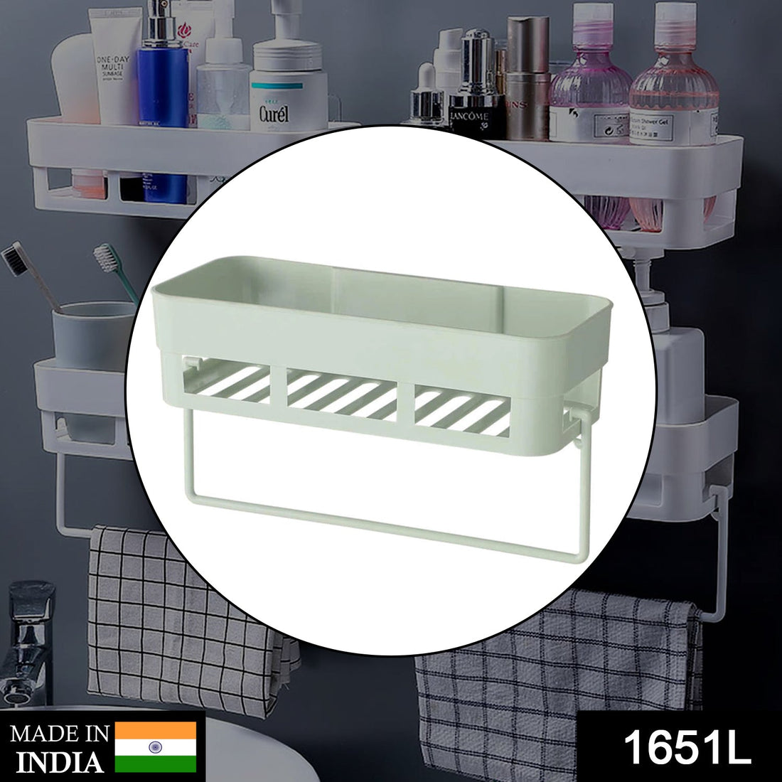 Multipurpose Kitchen Bathroom Shelf Wall Holder Storage Rack Bathroom