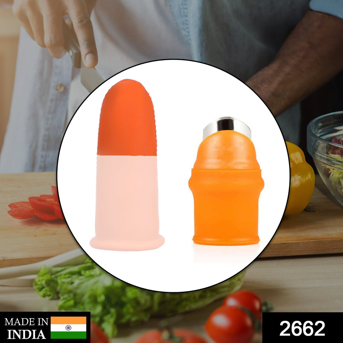 Thumb cutter with sharp blade for precise vegetable cutting