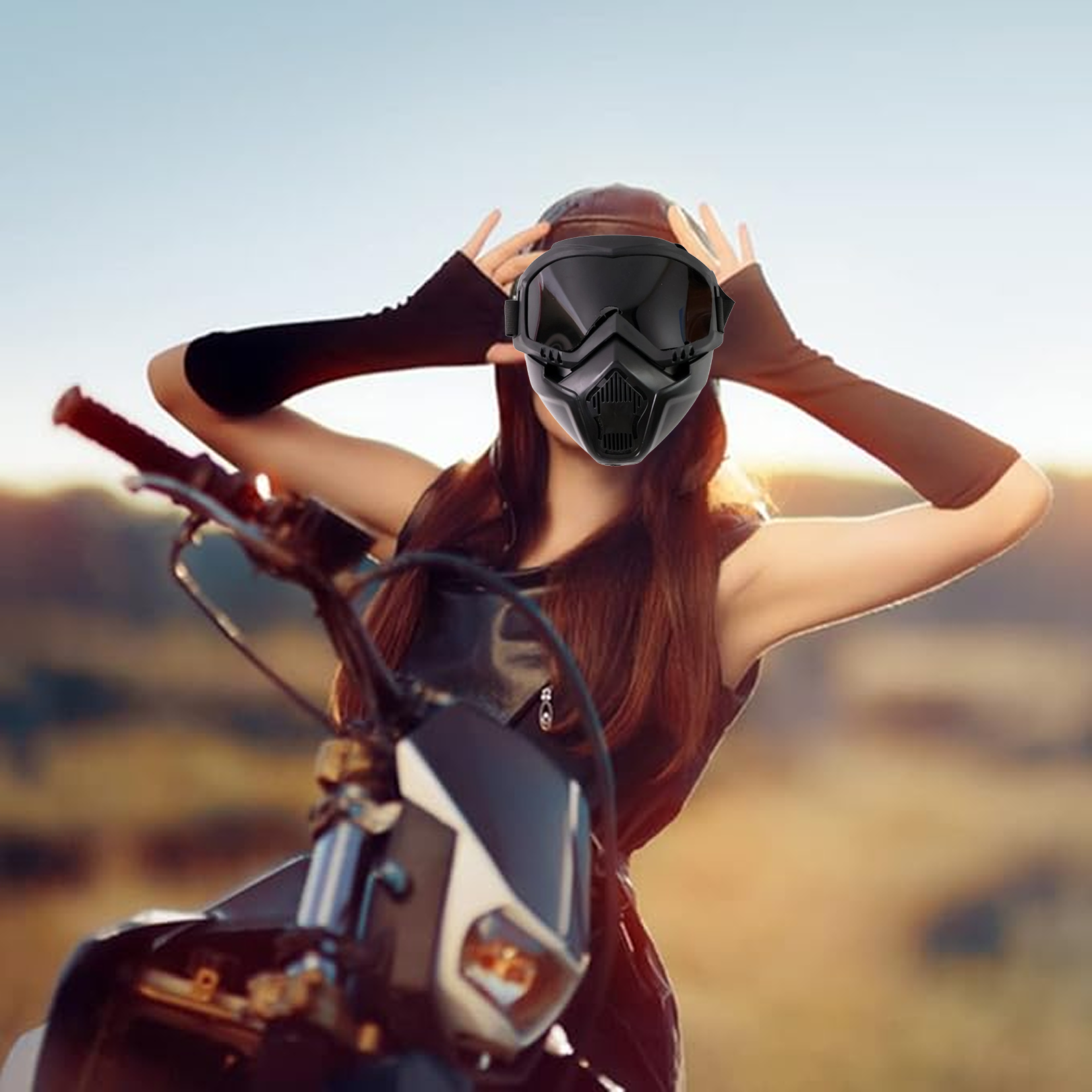 Motorcycle Goggles Off-Road Helmet Goggles Windproof Glasses Goggles Mask (1 Pc)