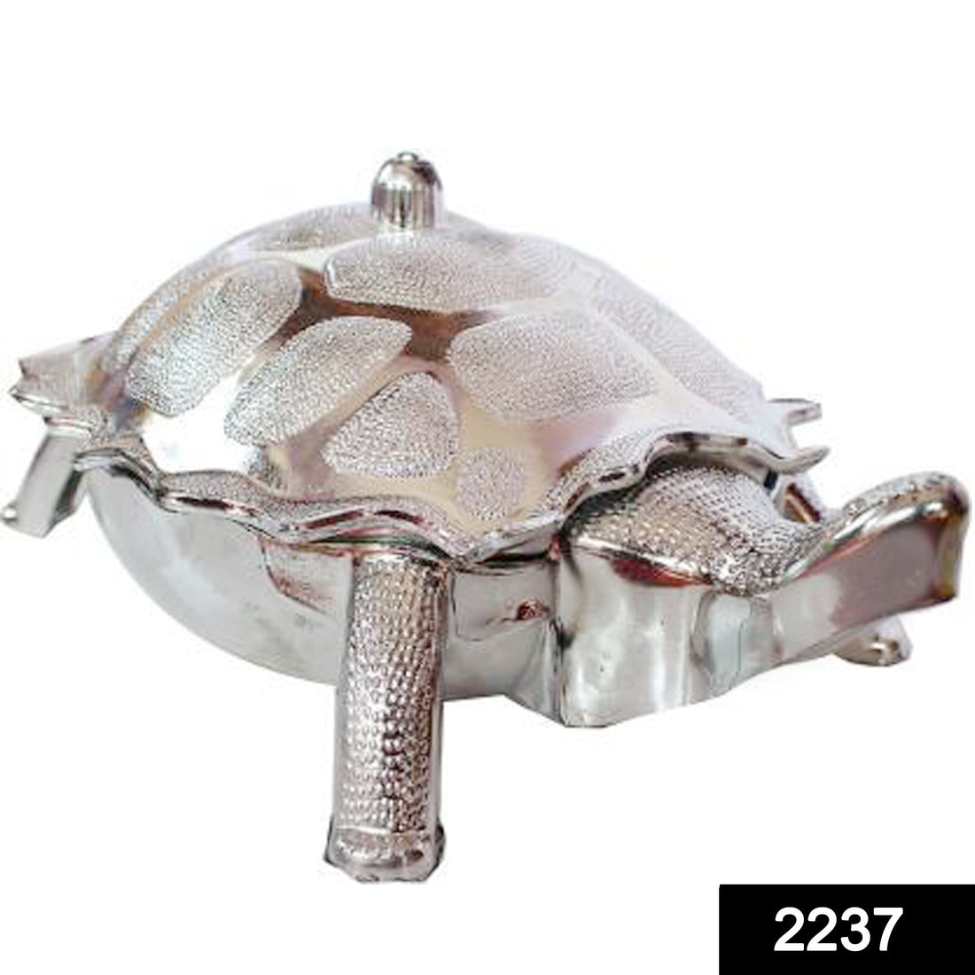 Tortoise-shaped dry fruit box for gifts or storage.