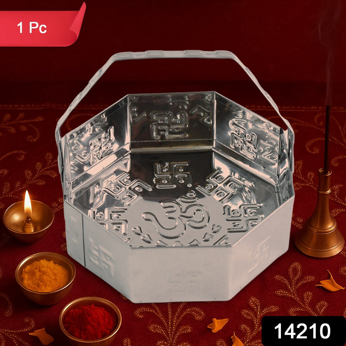 Octa Shine Stainless Steel Puja Basket