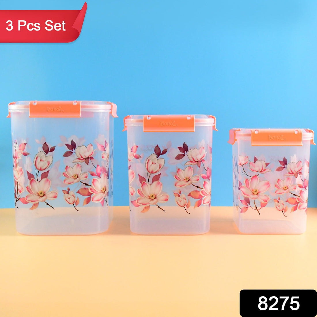 Kitchen Bloom Airtight Storage Set (3 Pcs)