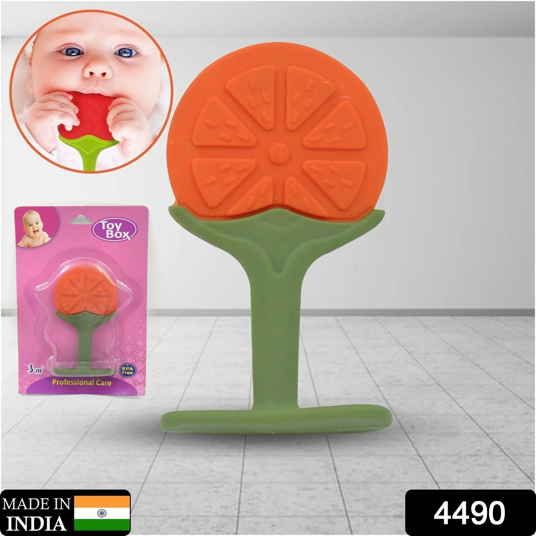 Fruit-shaped teether toy