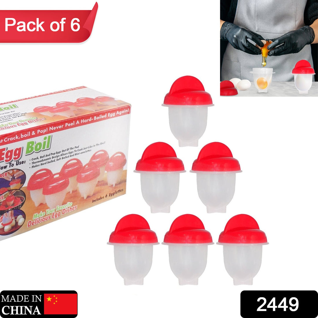Easy-to-clean nonstick egg boiler cookers