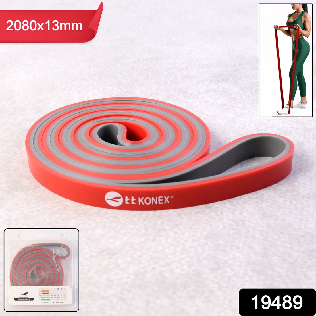 Heavy-Duty Resistance Exercise Band  2080×13 mm