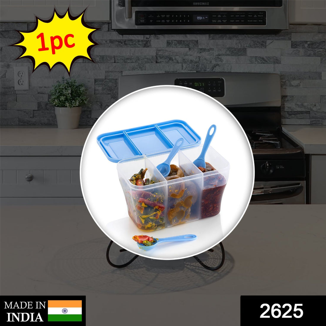 750ml square plastic storage box, versatile for kitchen and home use.