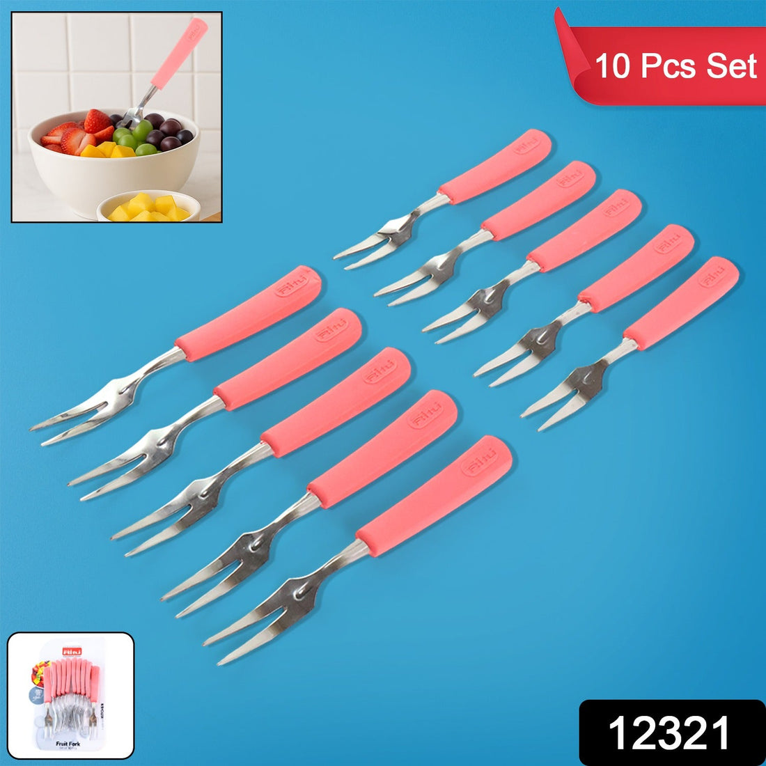 Premium Stainless Steel Fruit Fork Set