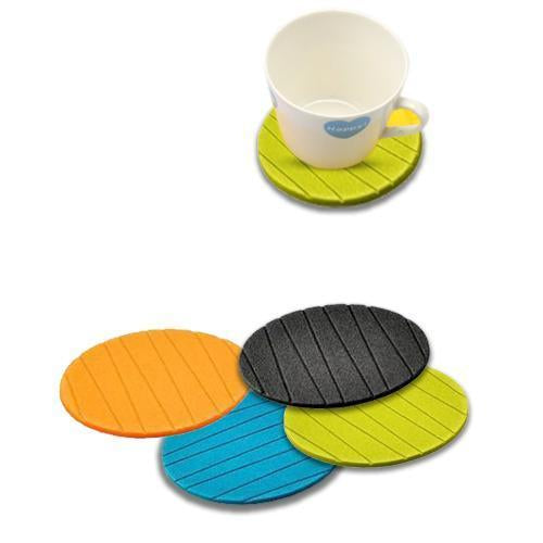 Silicone coasters for tea and coffee mugs