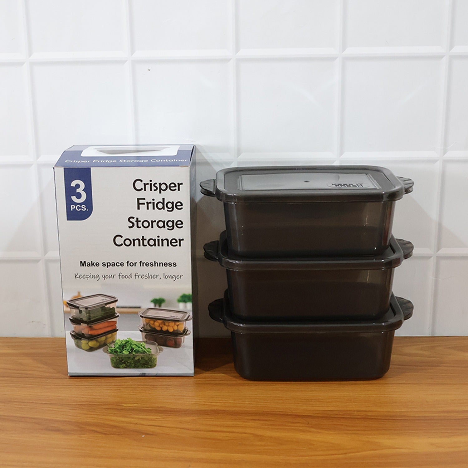 Rectangular Food Storage Containers - (3 Pc / Set)