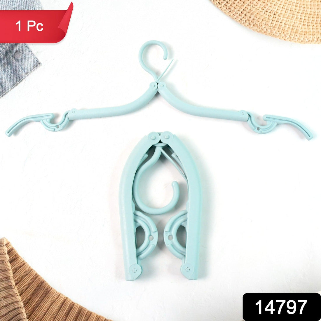 Travel Hangers, Portable Folding Clothes Hangers (1 Pc)