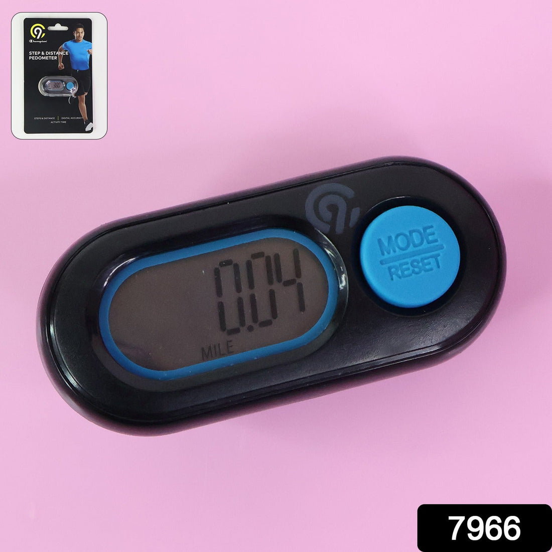 Digital Step & Distance Pedometer with LCD Display (1 Pc)