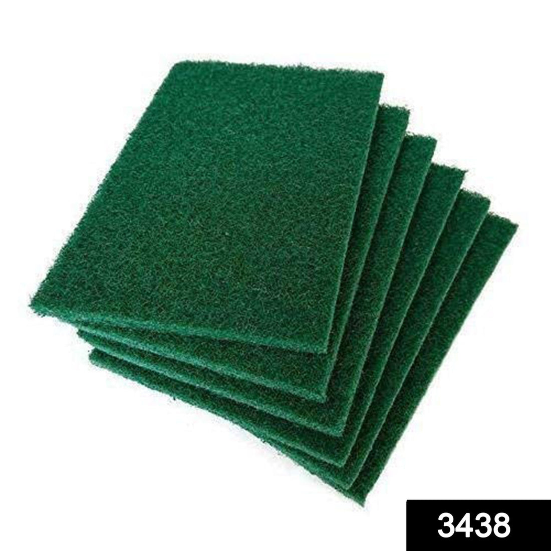 Durable scrub sponges, pack of 6 for effective cleaning.