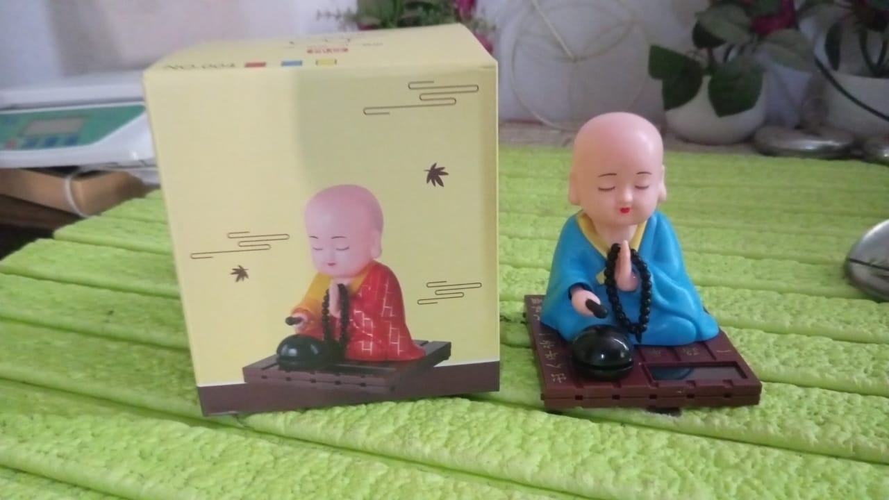 Moving Buddha Solar Showpiece