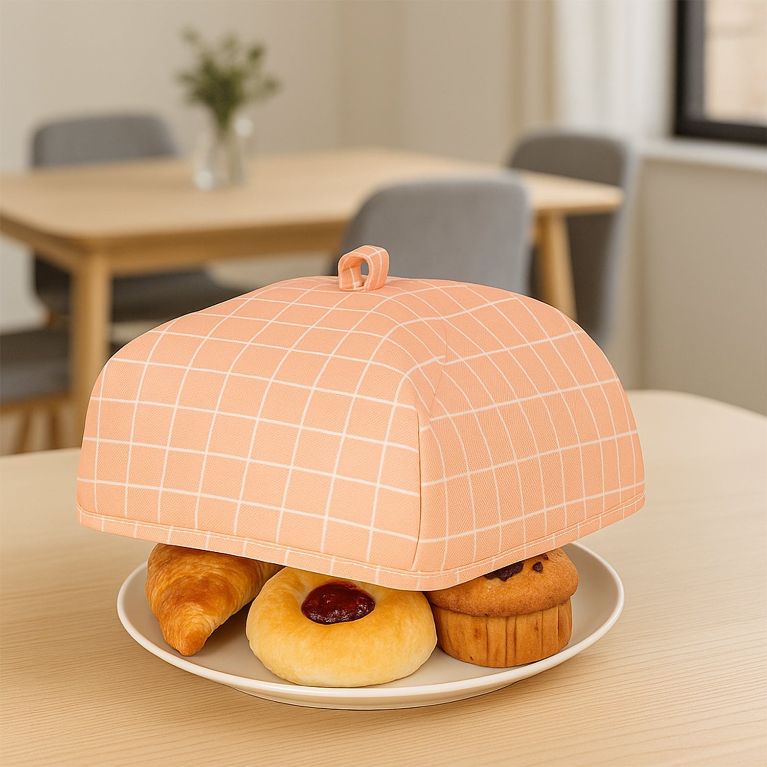 Foldable Food Cover – Anti-Dust & Heat Preservation (20x20 Cm)