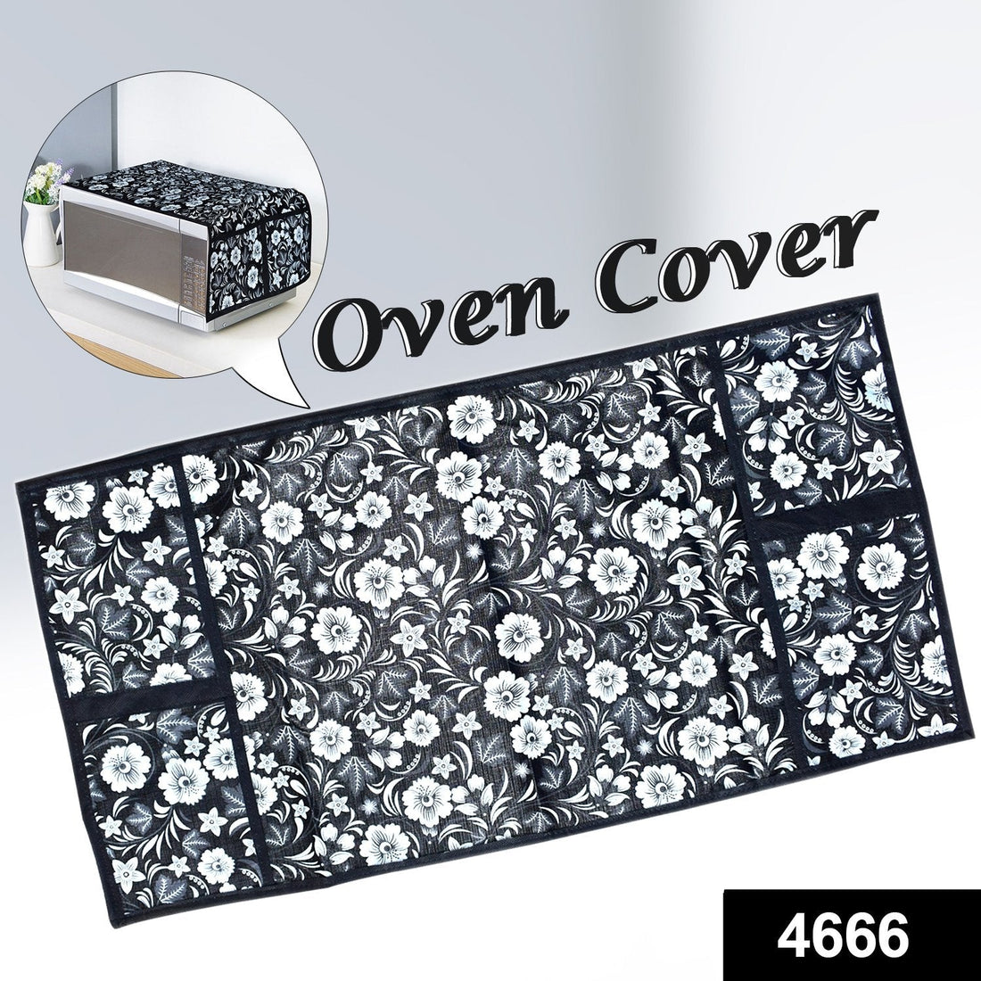 Cover with pockets in use.