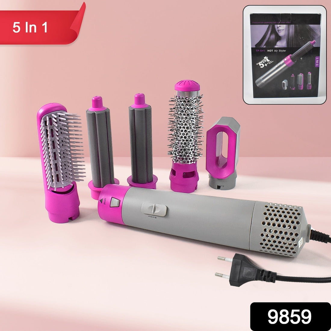 5 In 1 Hair Dryer Brush, Multifunctional Hot Air Styler Hair Tools