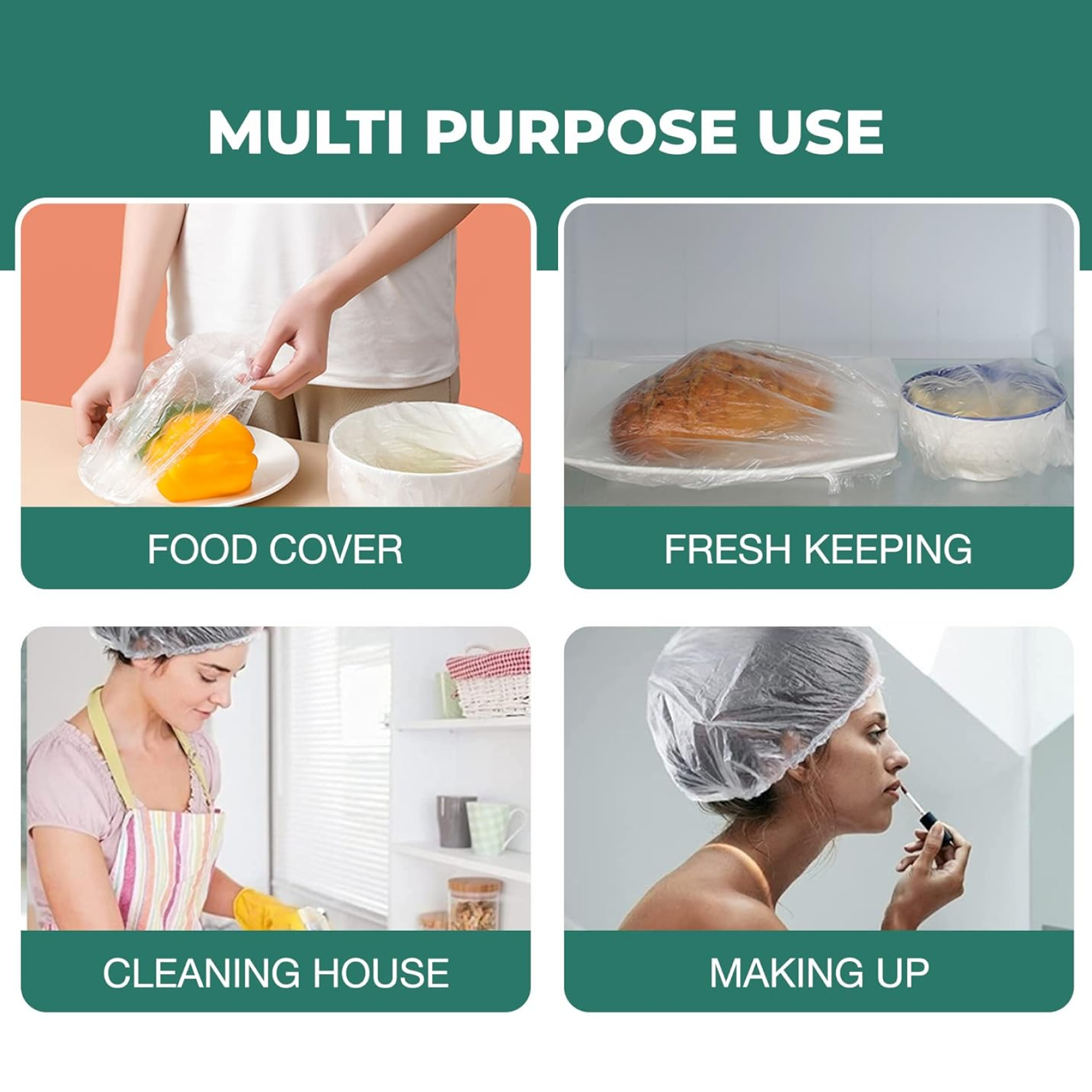 Disposable Shower Caps for Women (1 Pc)