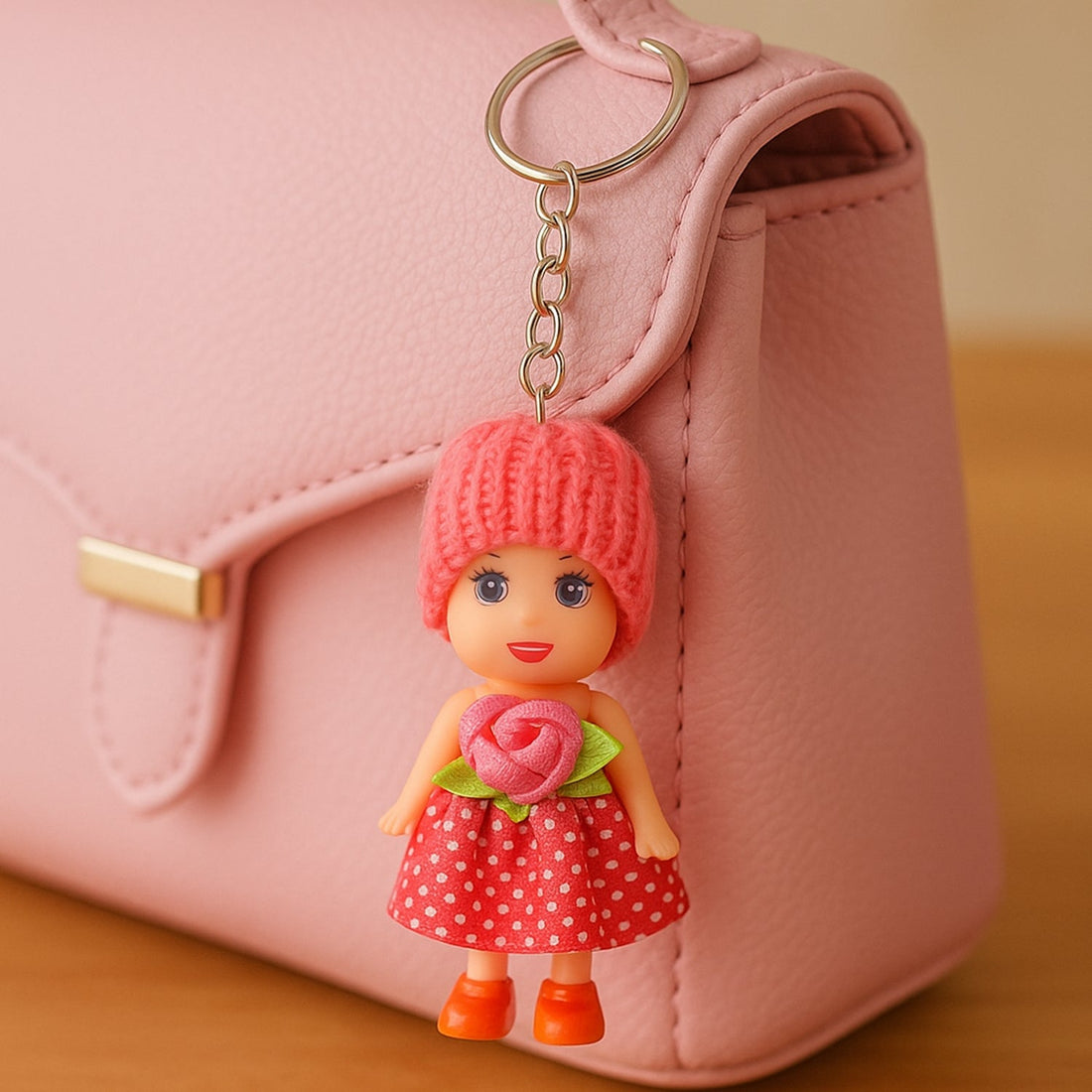 Multifunction Doll  for Kids – Cute Soft Toy  with Keychain Use – Decorative Fancy  cum Keyring for Boys & Girls