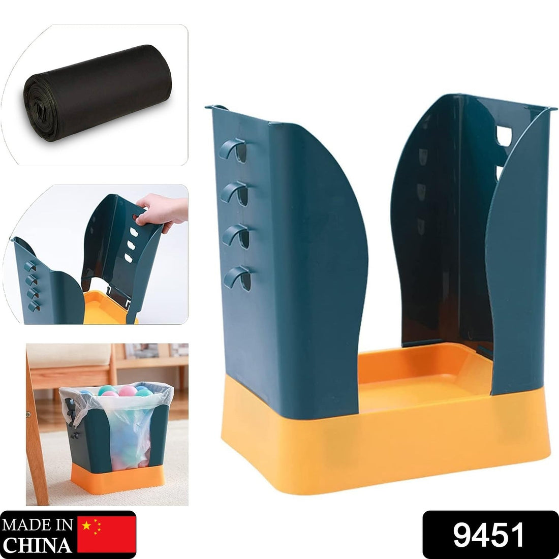 Large expandable trash can for kitchen and bathroom
