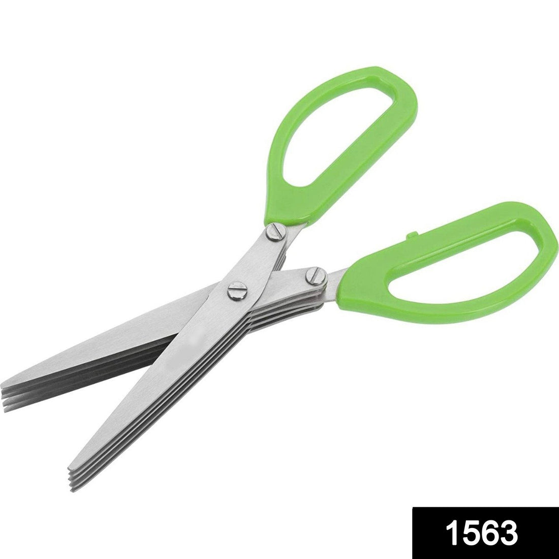 Stainless steel herb scissors with 5 blades for easy cutting