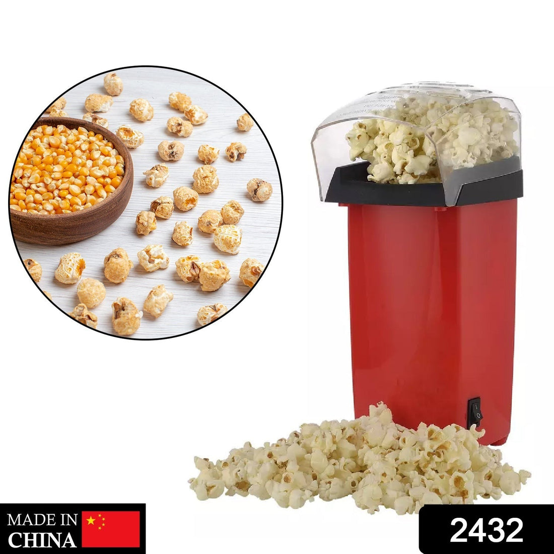 Electric Popcorn Maker Machine – Easy Snack Maker for Home Use