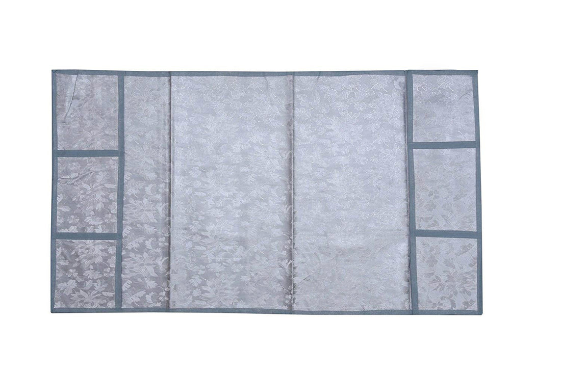 Mixed design fridge top cover for added kitchen style.