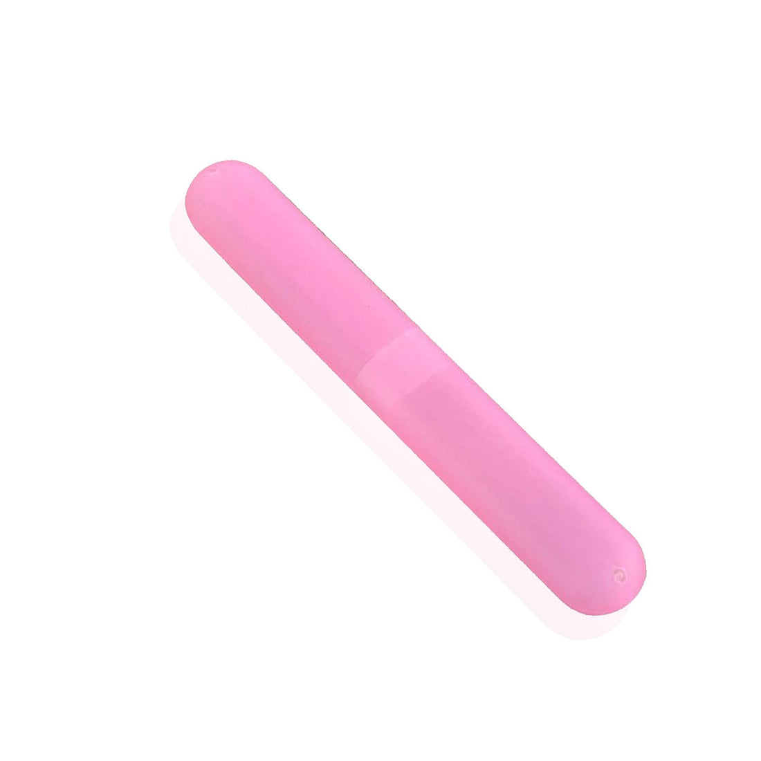 Plastic toothbrush case for travel, hygienic and portable.