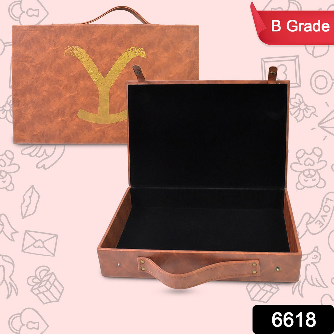 Multi Purpose Use Carrying Leather Case Briefcase
