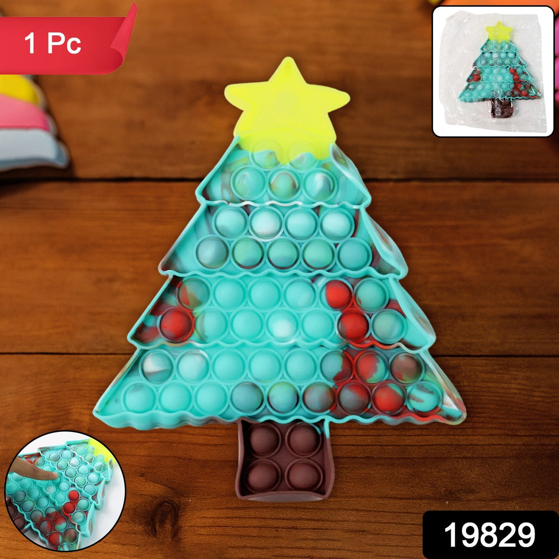 Premium Tree Shape Silicone Pop It Fidget Toy (1 Pc)