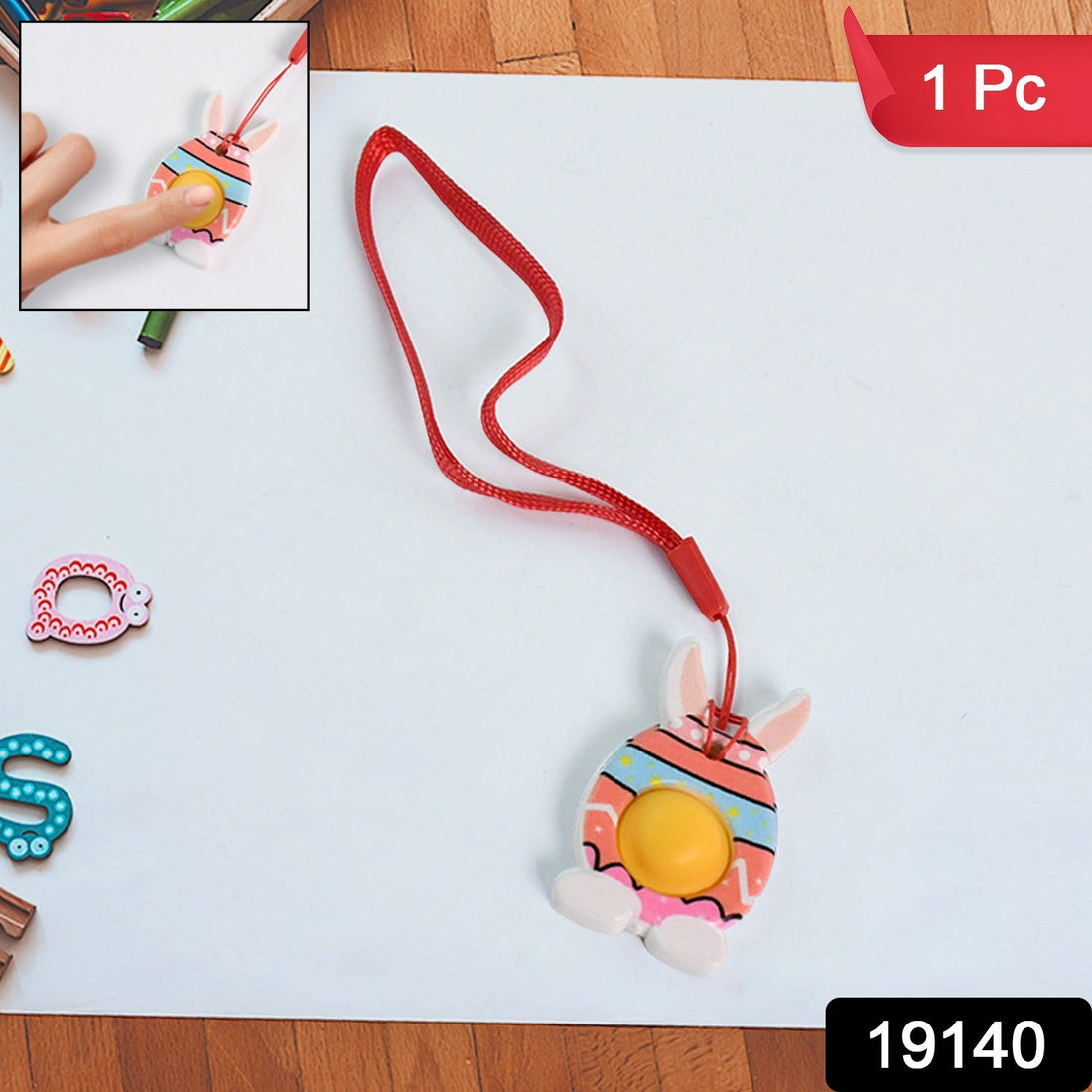 Bunny Bubble Fidget Keychain