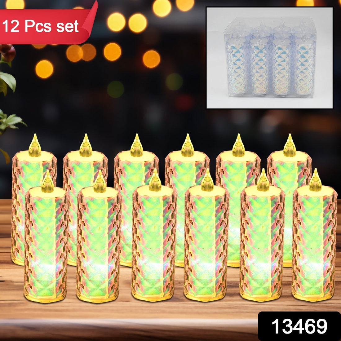 Festive Lighting for Any Occasion: 12 Pack LED Tealight Candles, Diwali