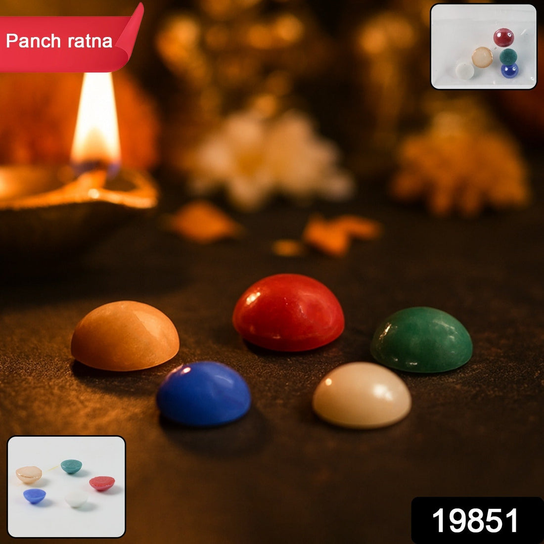 Premium Panch Ratna Stone - 5 Pc Set