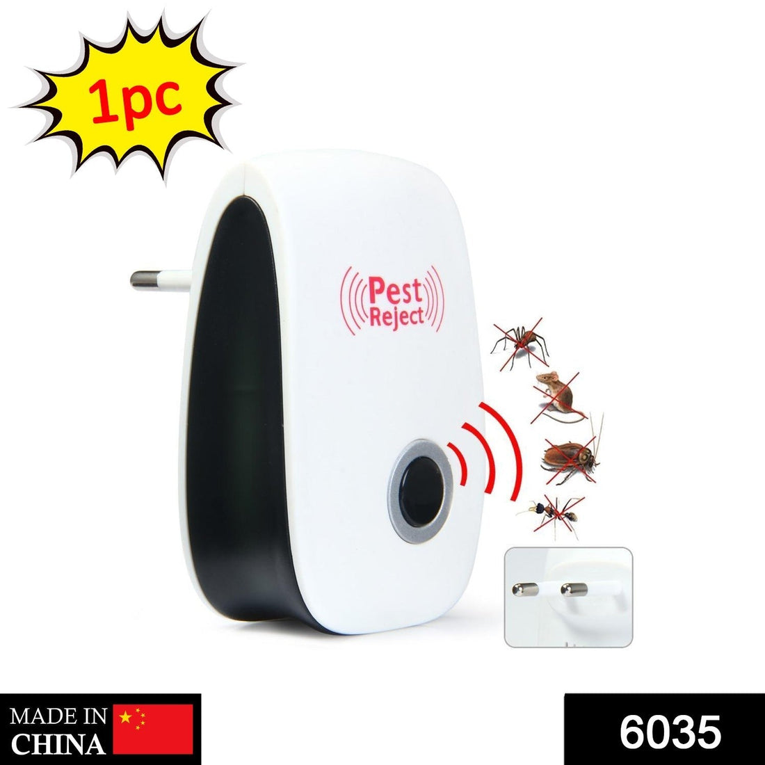 Ultrasonic pest repeller for rats, cockroaches, and mosquitoes