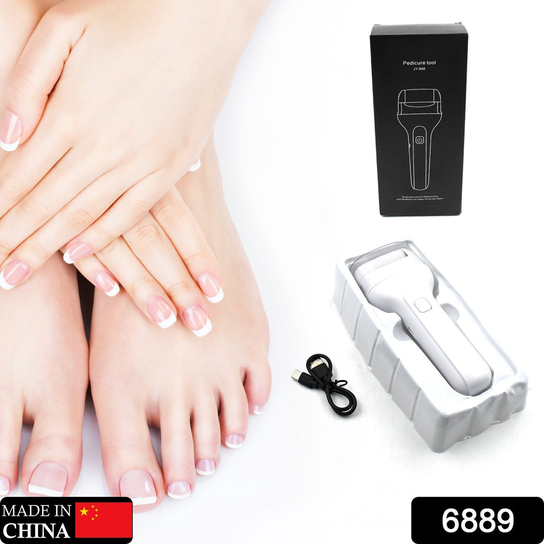 Portable electric foot file for callus removal