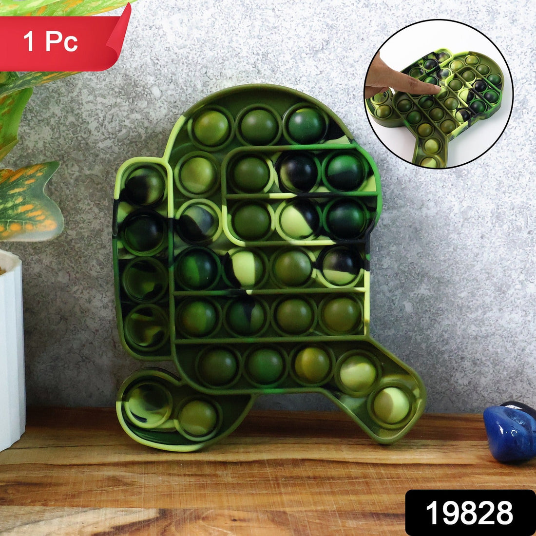 Premium Cartoon Shape Silicone Pop It Fidget Toy (1 Pc)