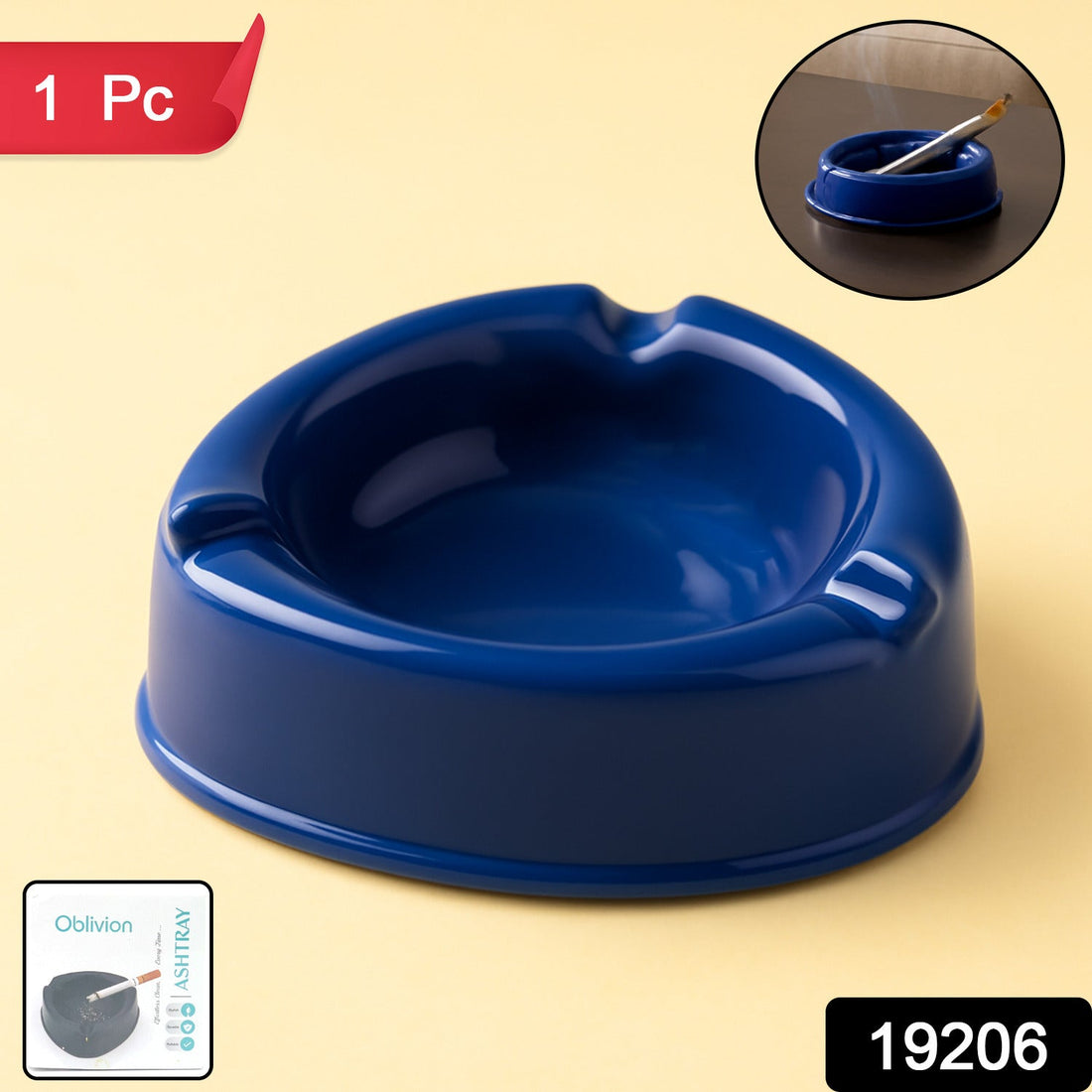 Oblivion Wide Bowl Plastic Ashtray 