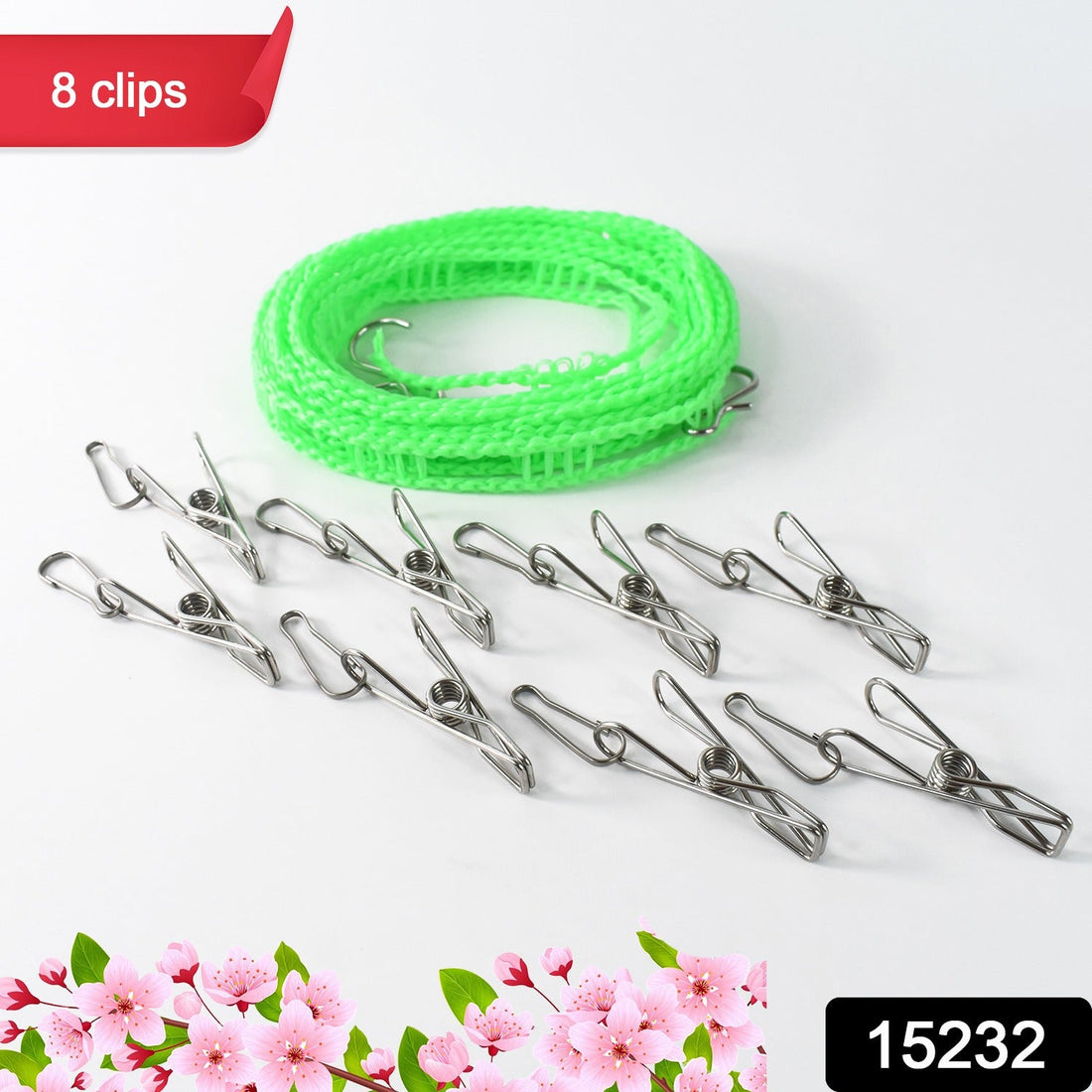 Stainless Steel Clothes pegs with One Rope