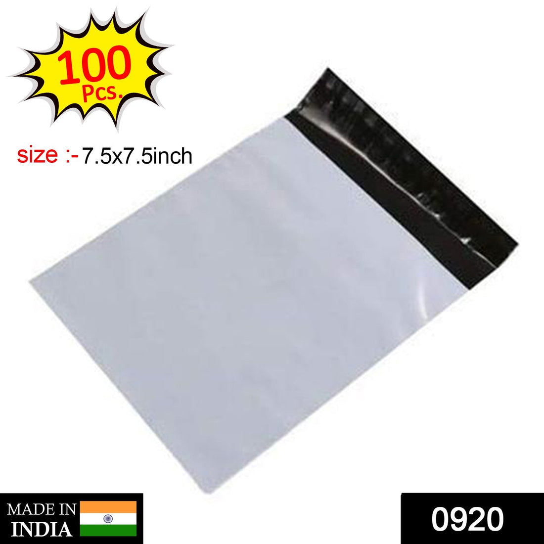Courier bags in a bundle, highlighting their tamper-proof design and size for safe delivery