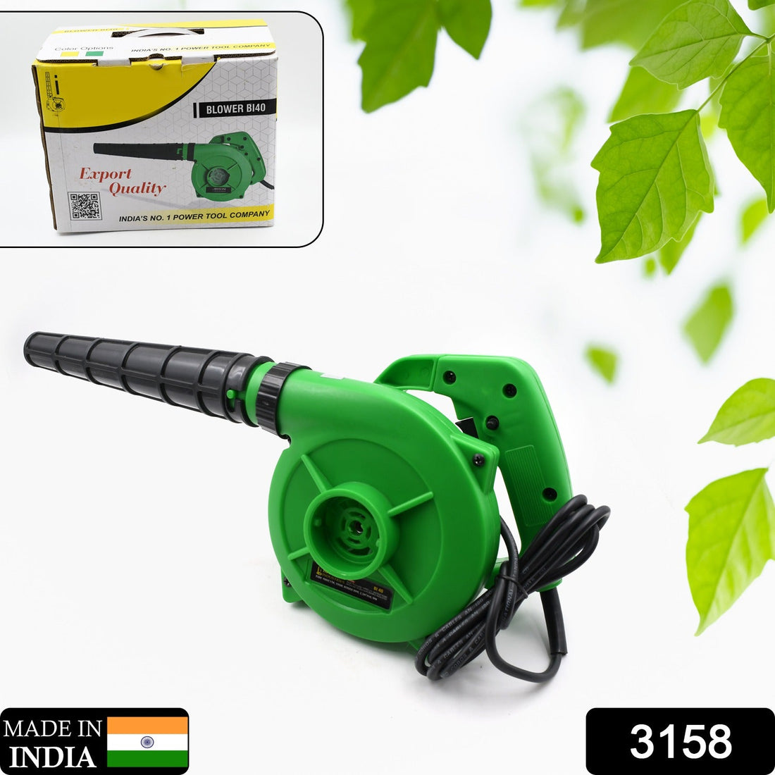 Portable heavy-duty air blower, ideal for home and garden use