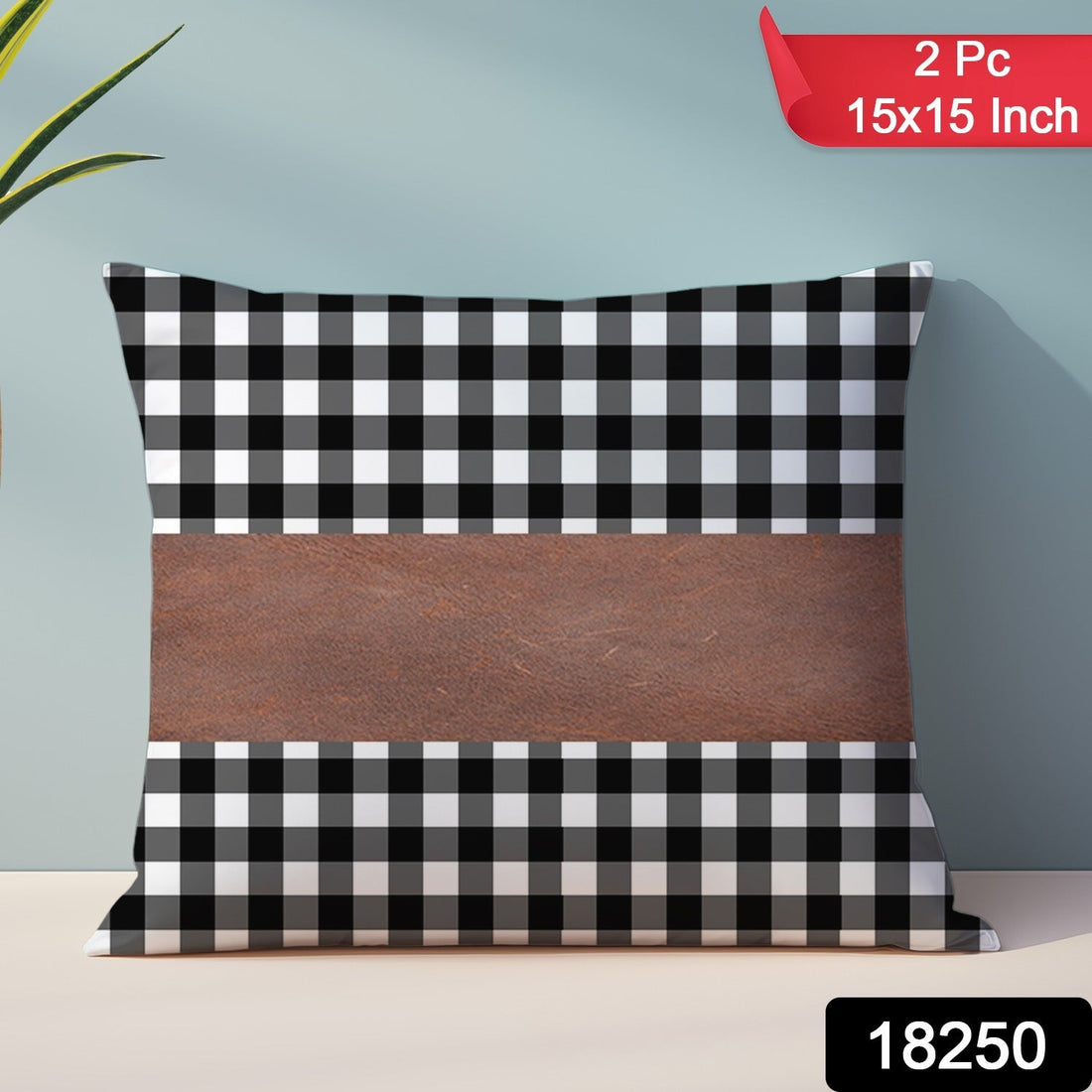 cheks design pillow cover
