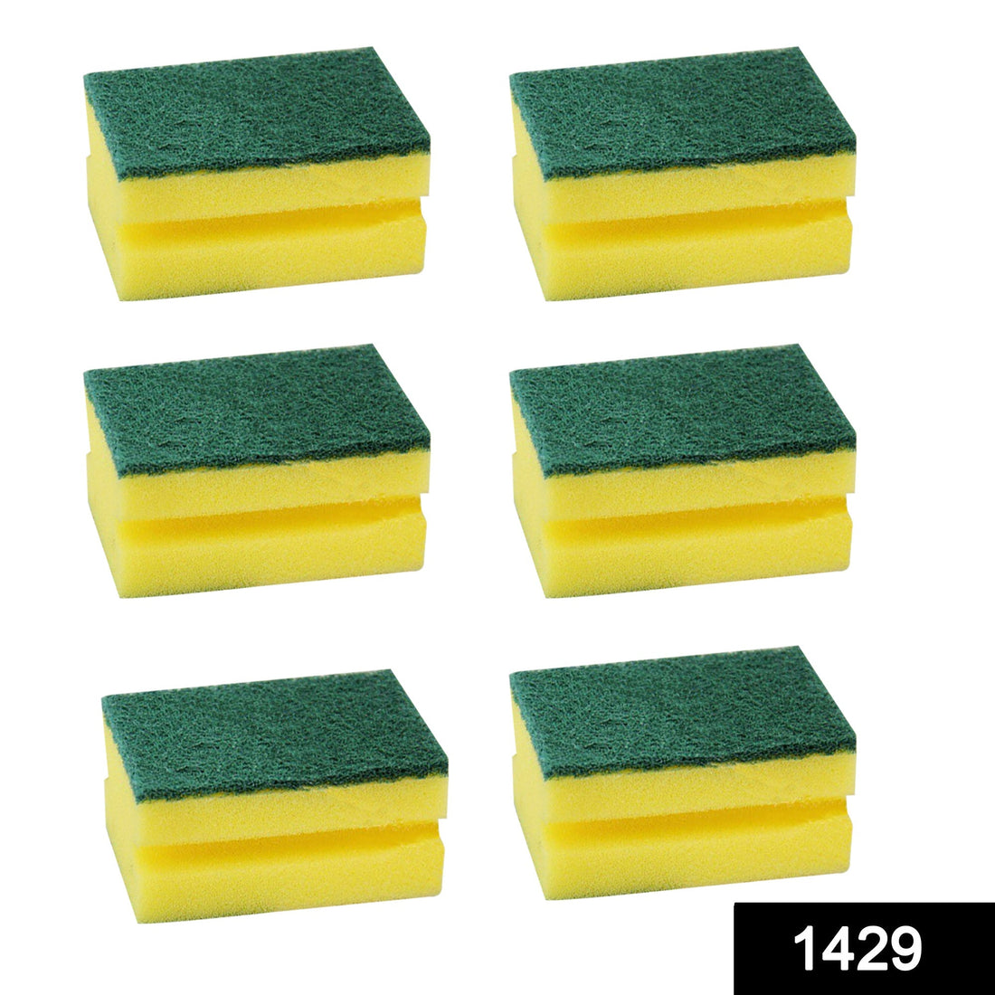2-in-1 scrub pad, perfect for kitchen and bathroom cleaning, durable and long-lasting.