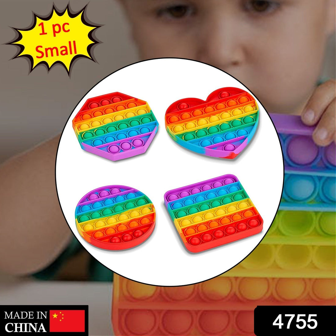 Rainbow  bubble fidget toy designed for sensory play